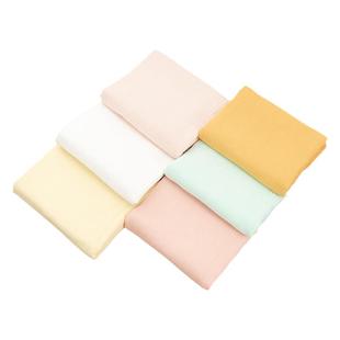 全棉双层皱布纱布布料纯色纯棉吸水宝宝浴巾毛巾被子面料布头棉布