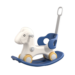 木马儿童摇马溜溜车二合一宝宝防摔婴儿周岁礼物摇摇车摇摇马玩具
