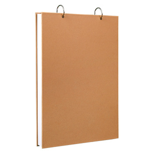 荷兰白卡纸本a4活页画画本小学生专用丙烯马克笔彩铅空白本画本幼儿园儿童16K白色卡纸本子8K硬300g手绘漫画