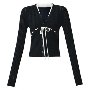 【现货】易碎商店·错音诗帧 秋冬绞花针织上衣百褶半裙两件套装