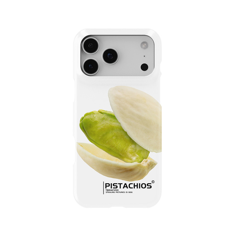 开心果创意适用于iPhone17Promax轻薄16适用于15苹果14手机壳13不掉色12环保硬壳散热半包保护壳