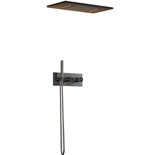 冉粹暗装淋浴花洒入墙式全铜一体热熔预埋高端极简数显套装嵌入式