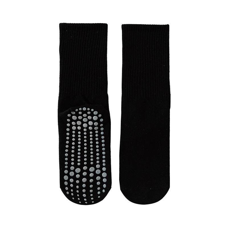 瑜伽袜子女中筒袜纯棉室内健身舞蹈普拉提专业防滑运动成人地板袜