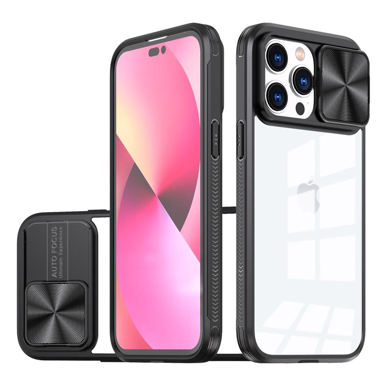 镜头推拉适用15pro苹果14手机壳iphone13promax推窗滑盖12pro防摔16保护壳11壳全包软边max新品