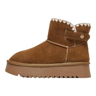 Lee Cooper厚底雪地靴女款2025新款秋冬女鞋冬天鞋子加绒东北棉鞋