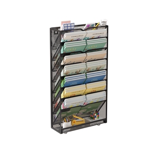 金属桌边书架书立儿童书本侧边收纳盒桌面可移动学习带轮置物架高中生初中学生教室课桌收纳神器用阅读架支架