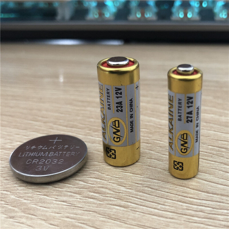 12v23a/27a车库门遥控器电池3v2032纽扣电池门禁汽车防盗器电池