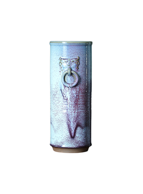 刘永召全手工钧瓷官帽筒