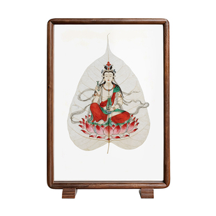 透明双面展示相框黑胡桃木8 10寸中式摆台剪纸书法标本亚克力画框