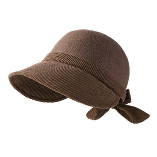 大帽檐帽子女秋冬加绒防晒遮阳保暖2025新款显脸小时尚百搭鸭舌帽