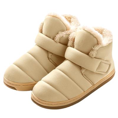 魔术贴可调节雪地靴老年保暖鞋