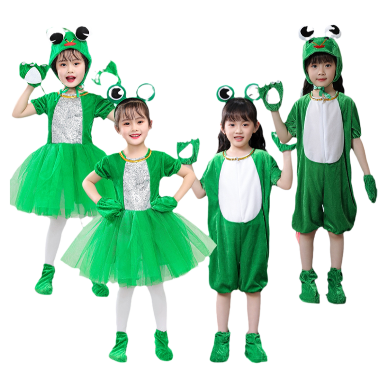 六一小青蛙演出服儿童动物舞蹈服