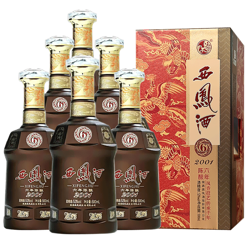 六年陈酿凤香型500ml*6瓶西凤酒