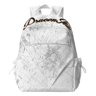 DRACONITE2026双肩包男女大容量涂鸦印花书包轻便通勤背包大学生
