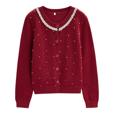 IEF/爱依服【大码女装】毛衣外套2025秋季新款长袖胖MM毛针织开衫