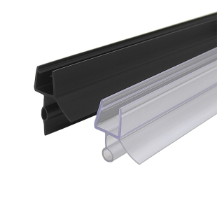 粤品诚淋浴房宾馆酒店浴室玻璃开门底边挡水条下防水密封异形胶条