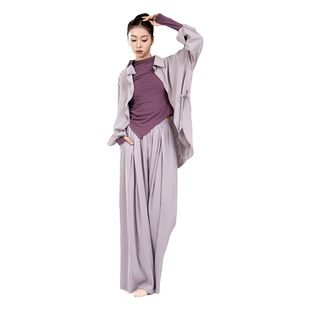 dancetoday现代舞衬衫飘逸中国舞蹈服套装爵士舞蹈练功服表演出服