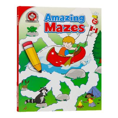 神奇的迷宫 英文原版 Amazing Mazes 儿童英语学习工具书全彩插图小学生教学教辅Canadian Curriculum Press