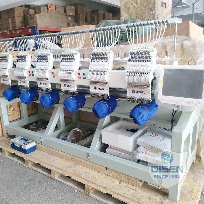 六头电脑绣花机全自动大型商用刺绣机帽绣机成衣绣机平绣厂家价格