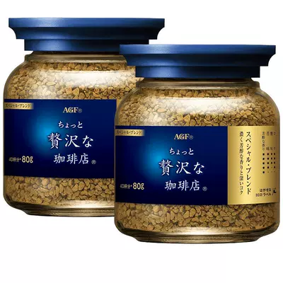 【自营】日本agf咖啡蓝罐无蔗糖