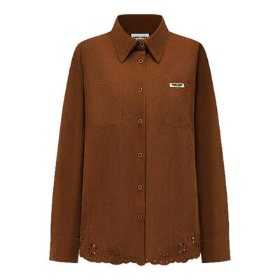 SHRO ENROEscape in ease 雕花刺绣灯芯绒衬衫银泰百货 301469