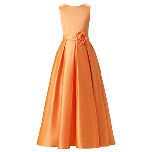 女童晚礼服儿童音乐会合唱指挥服女孩演出长裙十岁生日公主裙高贵