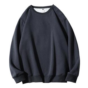 高克重磅套头卫衣男女款秋冬硬挺500克纯色外套oversize百搭上衣