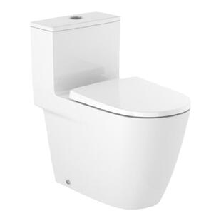 ROCA乐家 欧那连体式座便器34968500C超薄树脂盖新款马桶无圈孔冲