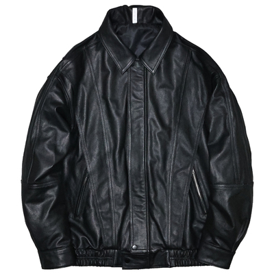 男女头层牛皮廓版真皮衣夹克外套