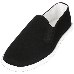 老美华老北京布鞋男2026春季新款休闲鞋纯手工千层底一脚蹬低帮鞋