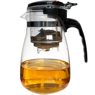 耐热玻璃飘逸杯定制可拆洗家用茶1000ml过滤茶具茶壶办公室冲茶器