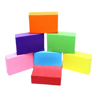 儿童EVA泡沫积木摸石过河彩色砖头海绵瑜伽砖趣味团建游戏道具