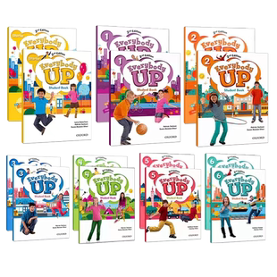 新版everybody up教材进口牛津少儿英语 starter1/2/3/4/5/6级少儿入门零基础学习学生书+练习册+小程序+学习资源