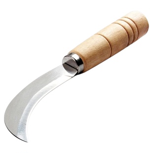 小镰刀割菜削菠萝刀不锈钢小弯刀香蕉刀水果刀烤肠机摆摊菠萝蜜刀