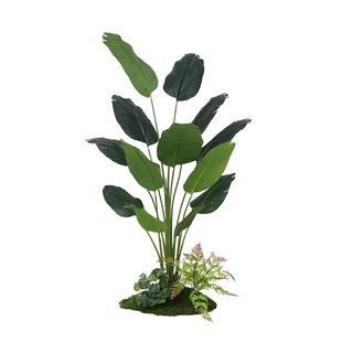 仿真绿植造景组合阳台旅人蕉装饰花客厅假植物景观造景室内幸福树