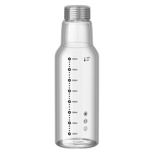 冷泡瓶时间刻度玻璃杯咖啡饮料果汁茶杯子便携外带透明大容量水杯