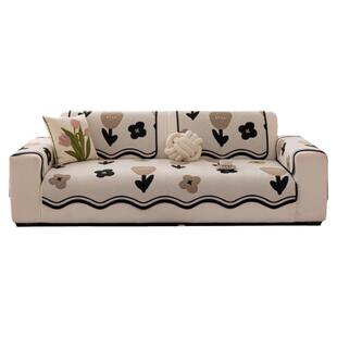 雪尼尔沙发垫四季通用固定轻奢防滑沙发盖布套罩新款2026坐垫盖巾