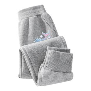 班尼路YBB女童裤子春秋大童春装卫裤春季校服运动裤加绒儿童长裤