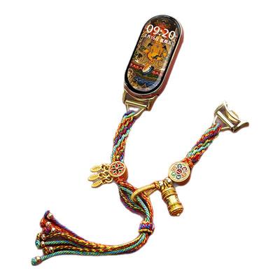 适用小米民族风满愿串珠编织表带