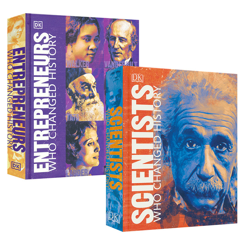 Scientists Entrepreneurs Who Changed History DK百科系列 改变历史的科学家企业家 人物传记 全图解科普 英文原版进口图书