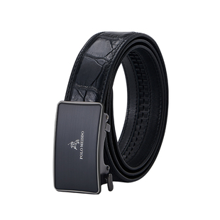 正品保罗男士皮带鳄鱼皮真皮腰带2025新款高档裤带生日礼物送男友