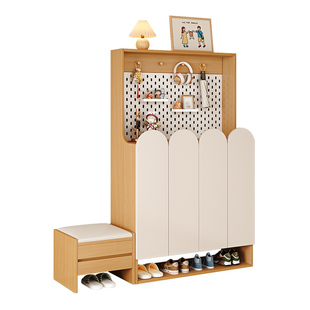 鞋柜家用门口收纳柜一体靠墙玄关柜入户门鞋架小窄门口小型储物柜