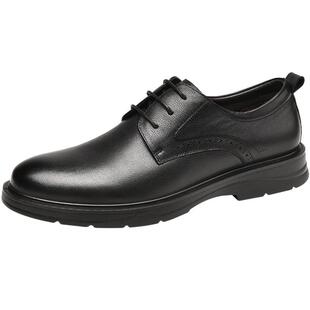 金猴皮鞋男冬季英伦风保暖加绒牛皮商务复古结婚新郎鞋