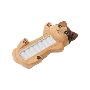 梵瀚 实木耳钉戒指收纳盒创意可爱闺蜜生日新婚礼物木质首饰盒