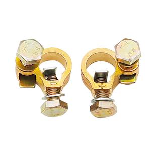 电瓶卡子黄铜夹头专用端子桩头电瓶夹子汽车蓄电池加厚柱接线接头