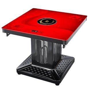 电炉桌子小型60取暖桌电暖桌家用正方形电暖炉烤火炉四面烤火桌子