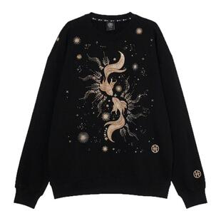 TCH新年招财设计年年有鱼金鱼宽松圆领卫衣男女同款T78A116037