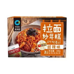 清净园鱼饼拉面炒年糕韩国辣甜芝士年糕条韩式部队火锅自热速食