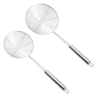 大漏勺不锈钢家用厨房捞面饺子油炸过滤网筛笊篱商用火锅细网捞勺