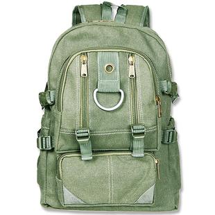 威纳坦地质包户外登山包帆布双肩驴友大容量野营男女40L徒步软包